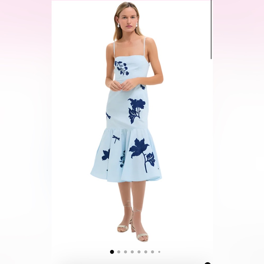 NWT Fanm Mon Gayelle Dress, light blue, large